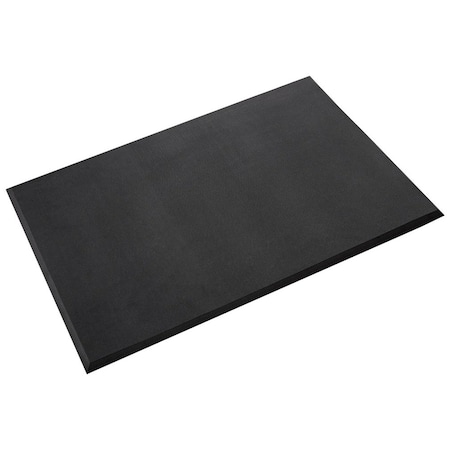 Crown Matting Technologies Antifatigue Mat, 12' L x 3' W, 3/4" Thickness, Nitrile Rubber, Black PM 0312BK